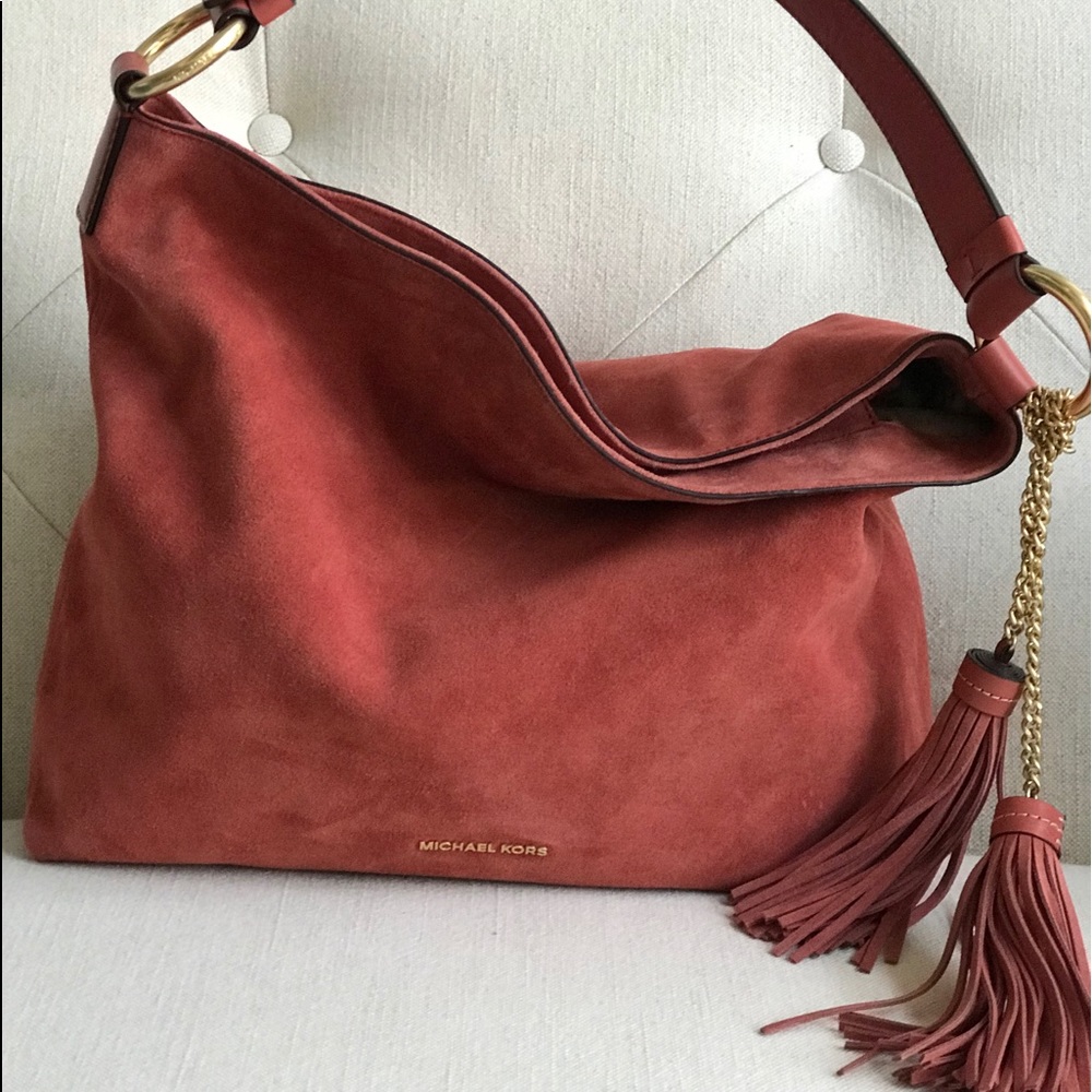 Michael Kors Suede Hobo Bag